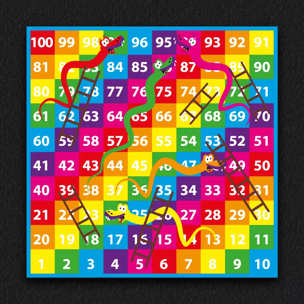 1 100 Snakes and Ladders SOLID 2