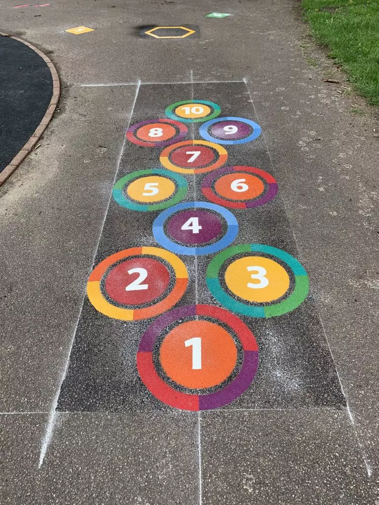 Hopscotches Playground Markings Gallery - Uniplay - Playground Markings